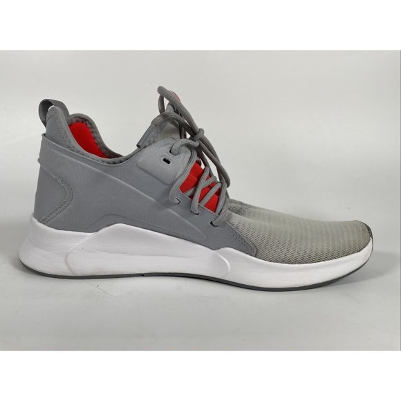 Reebok Mens CN6613 Canvas Low Top Lace Up Fashion Sneakers Size 7 Grey/Neon Red - Picture 2 of 15